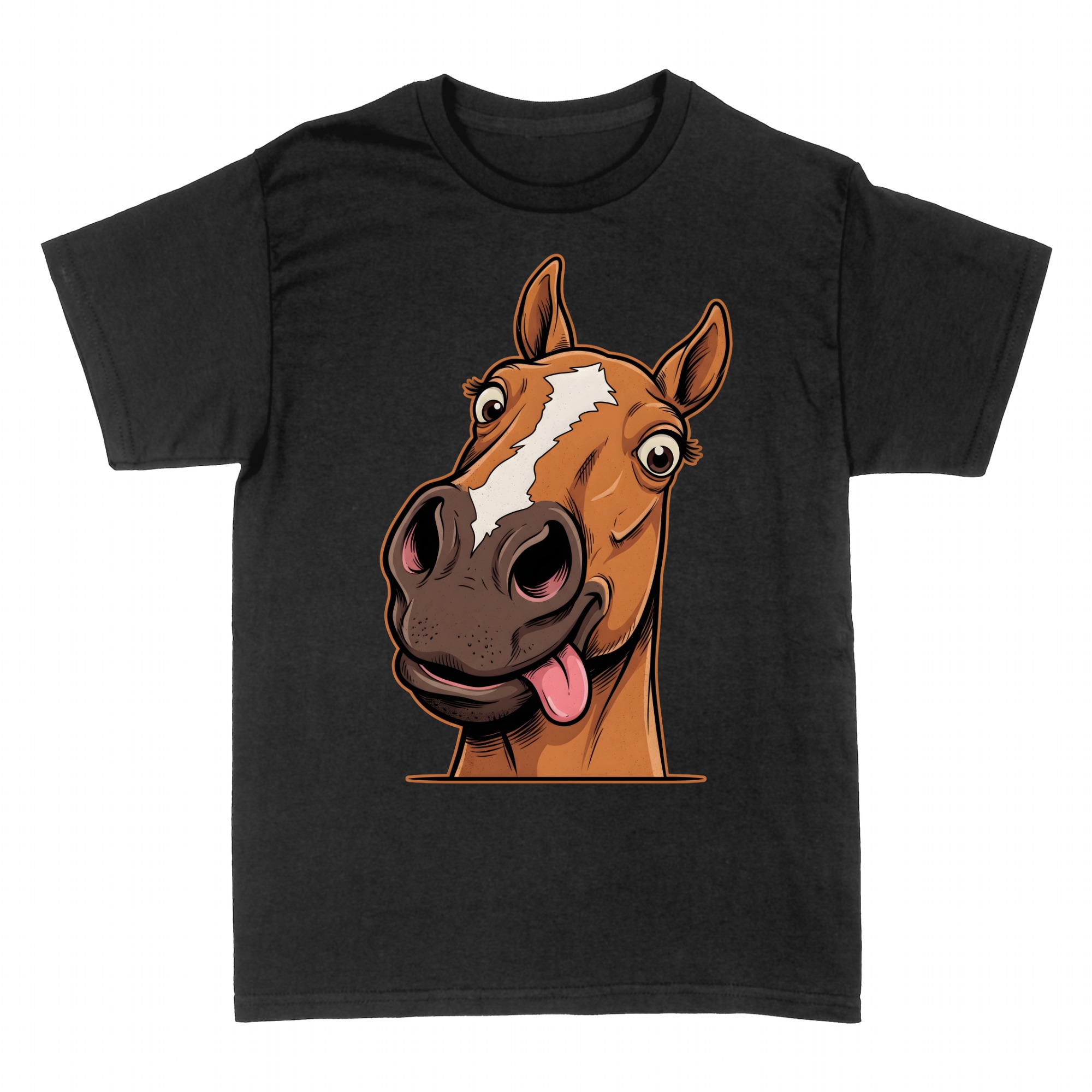 T-shirts: Funny Curious Peeking Horse