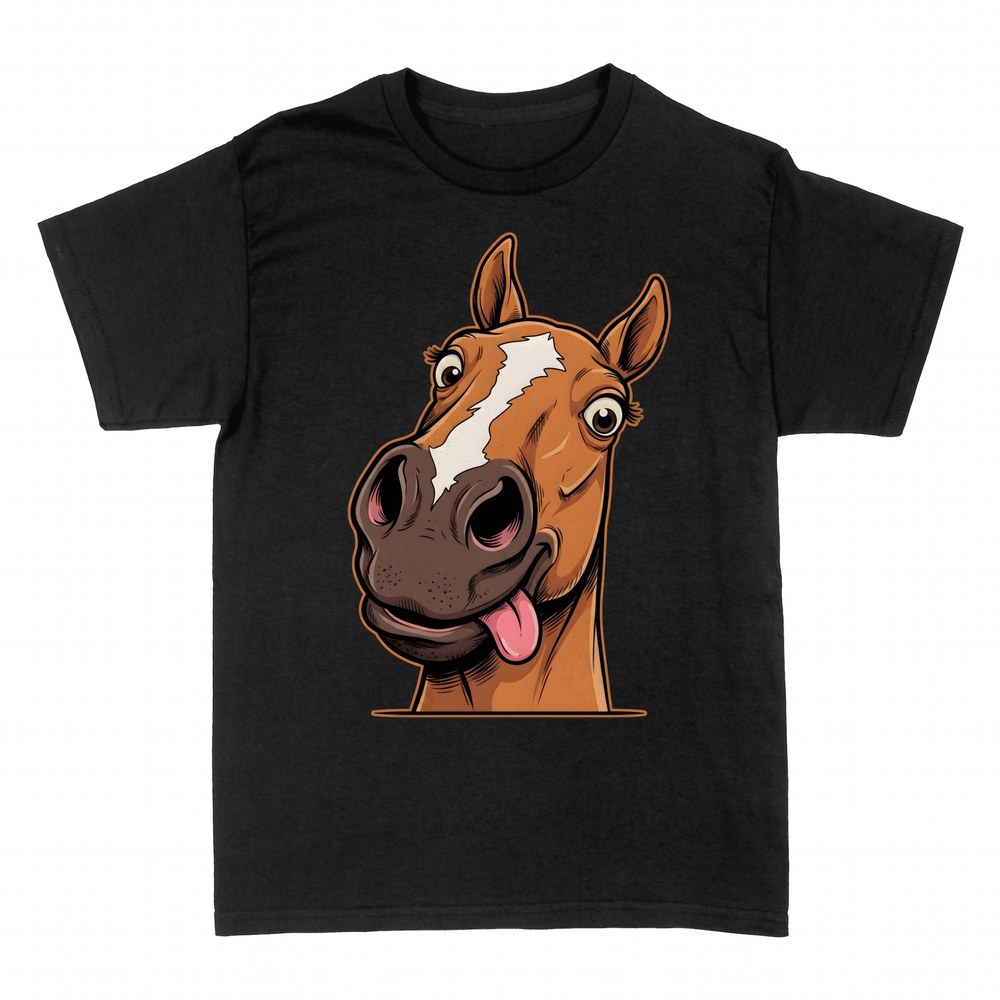 T-shirts: Funny Horse Sticking Tongue Out