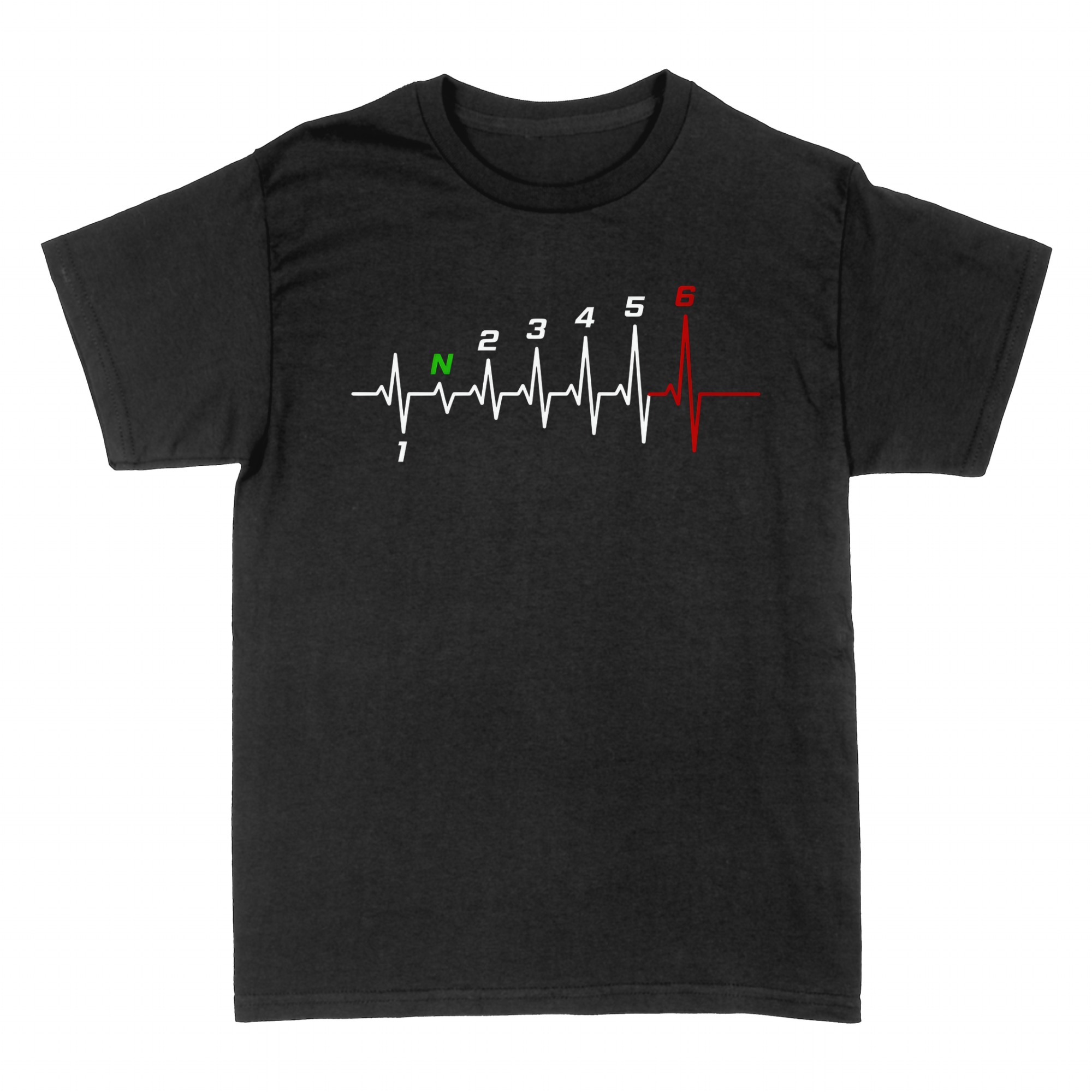 T-shirts: Motorcycle Heartbeat Gear Shift