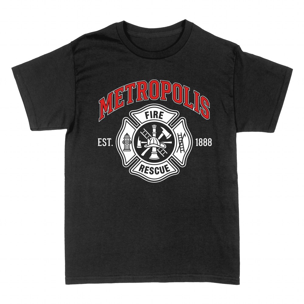 T-shirts: Metropolis Fire Rescue firefighter crest