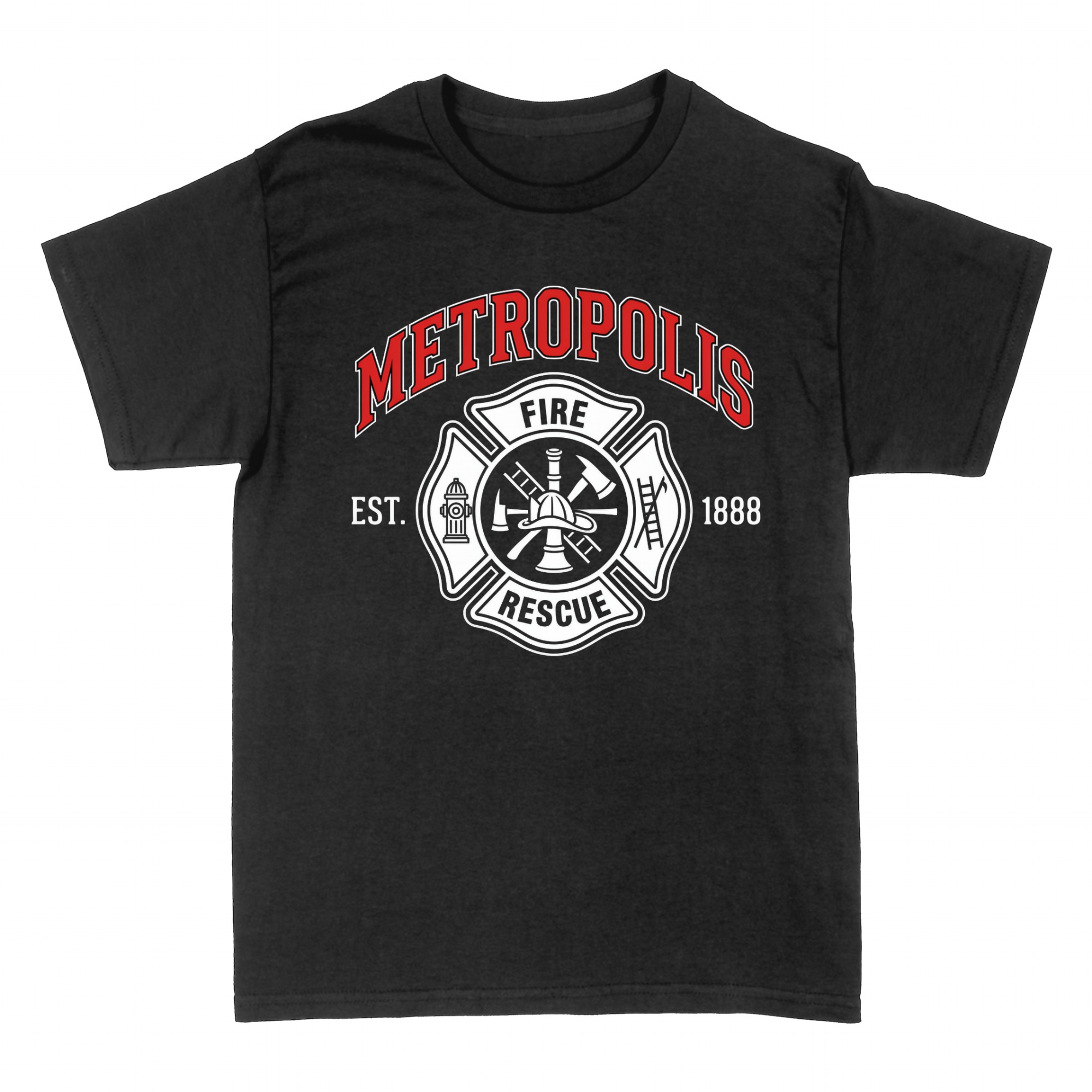 T-shirts: Vigile del Fuoco Emblema Stemma Metropolis Pompier