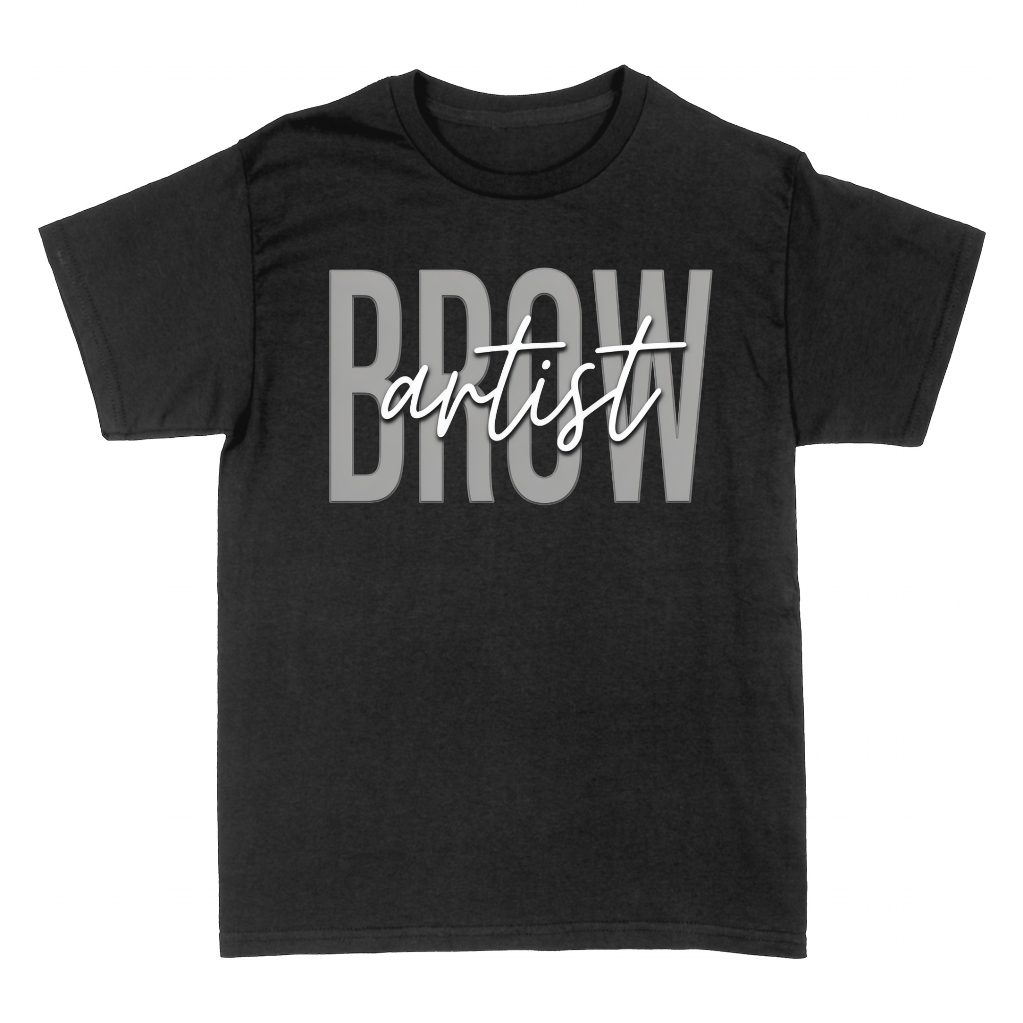 T-shirts: Brow Artist Modern Minimalist Logo
