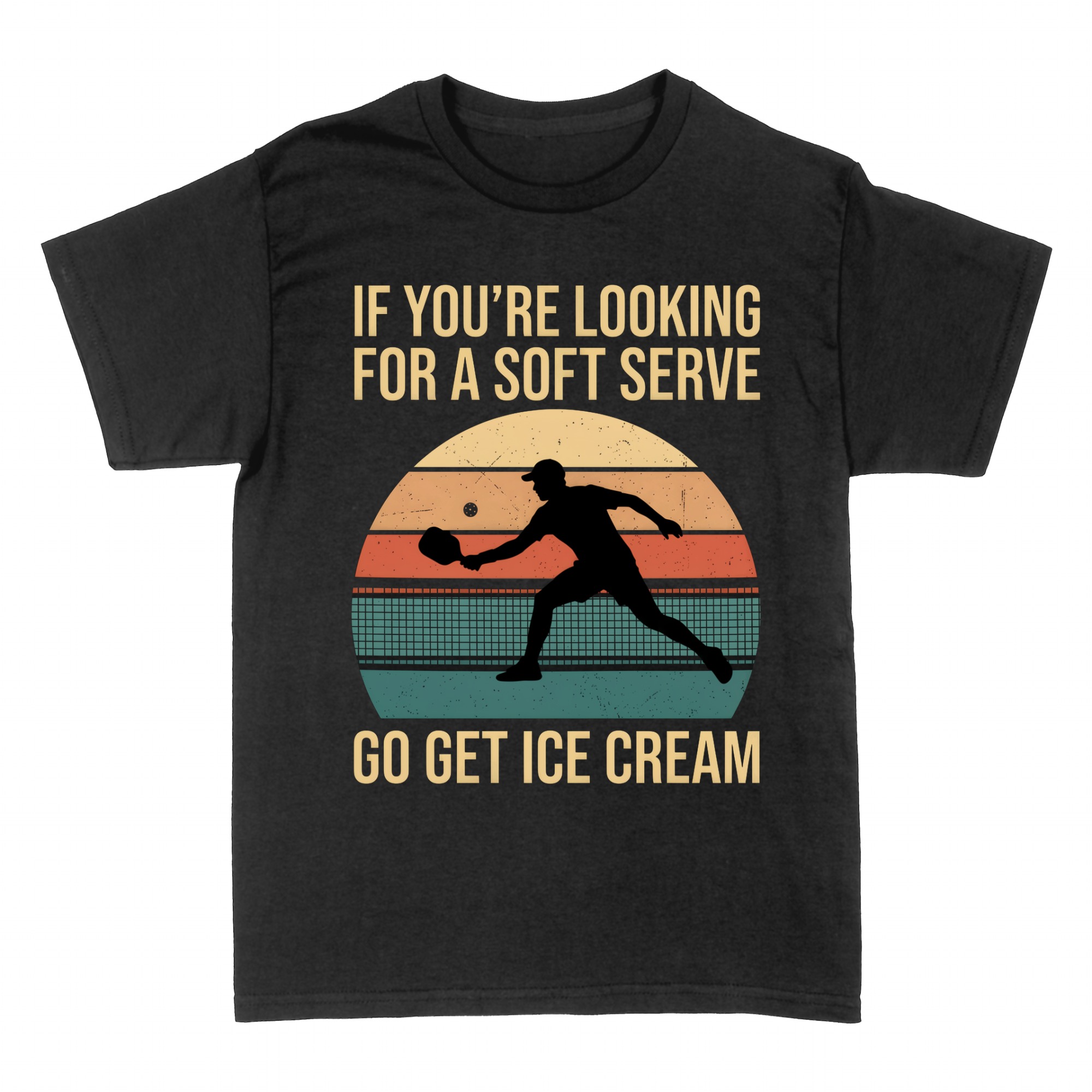 T-shirts: Soft Serve Pickleball Funny Retro