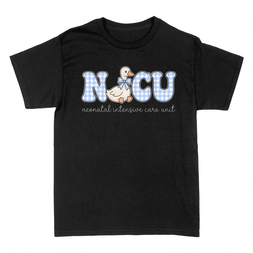 T-shirts: Gingham Goose NICU Neonatal Nurse