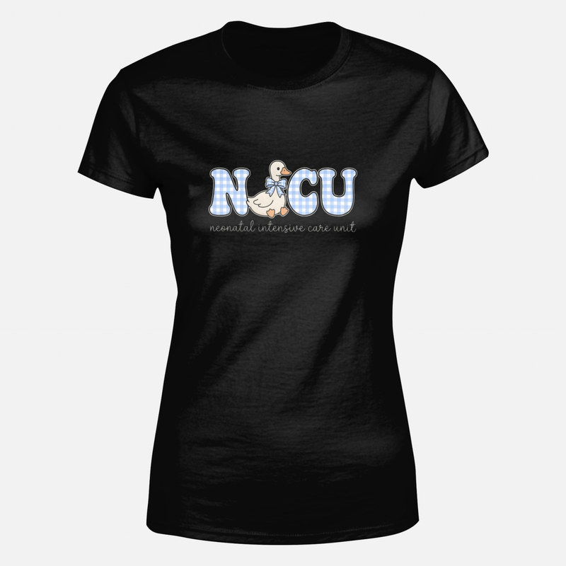 T-shirts: Gingham Goose NICU Neonatal Nurse