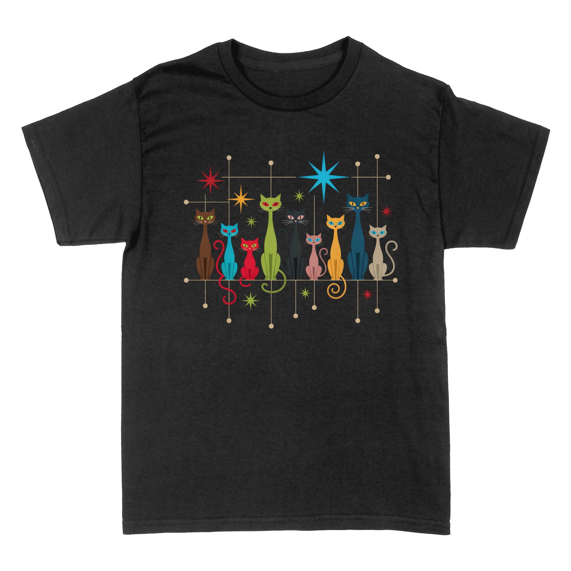 T-shirts: Cool Atomic Cats Veterinarian Graphic