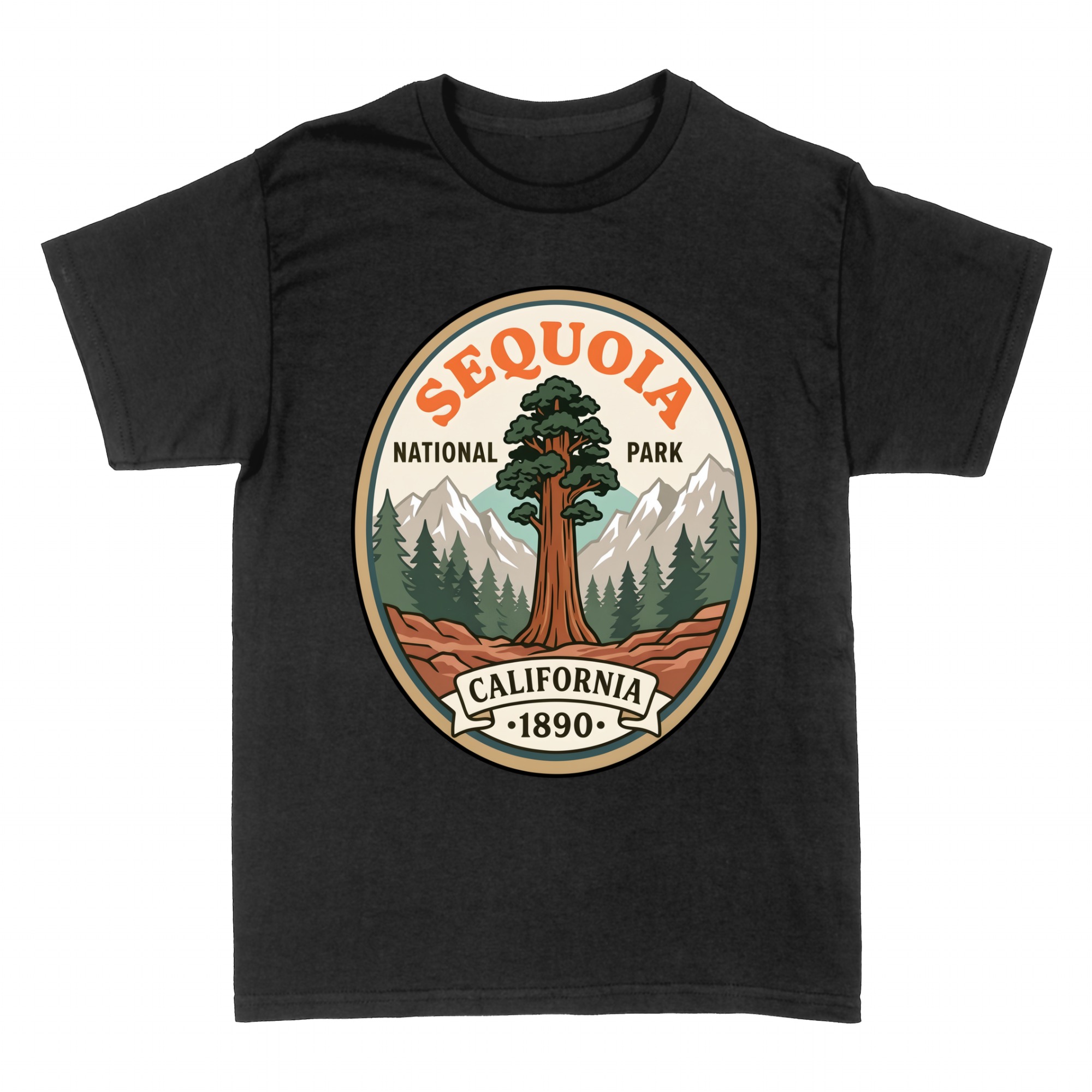 T-shirts: Vintage Sequoia National Park Retro Emblem