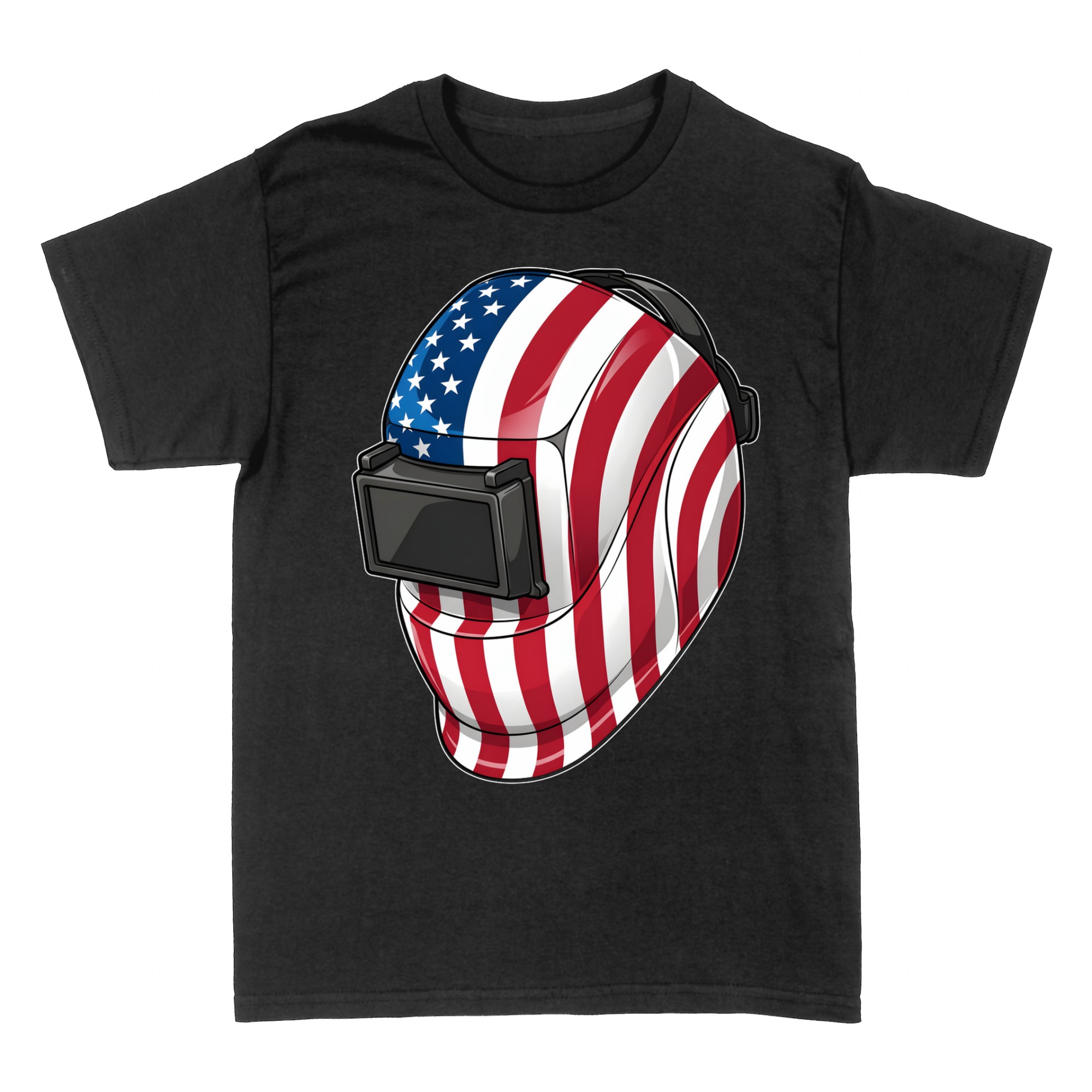 T-shirts: Patriotic American Flag Welder Helmet