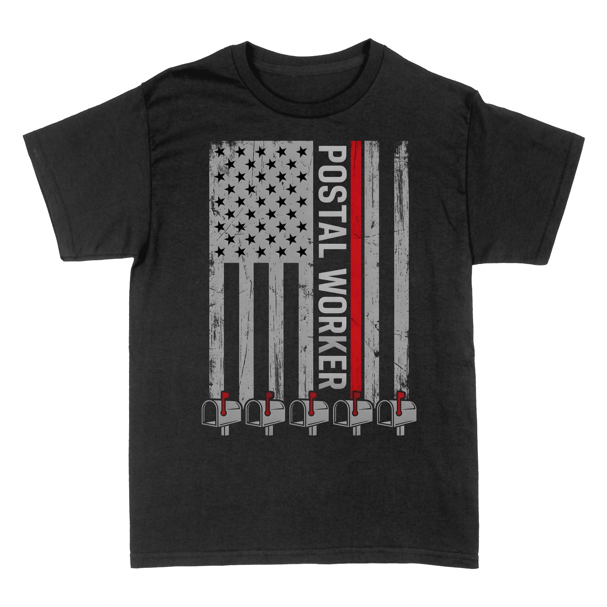 T-shirts: Postal Worker American Flag Mail Carrier Pride