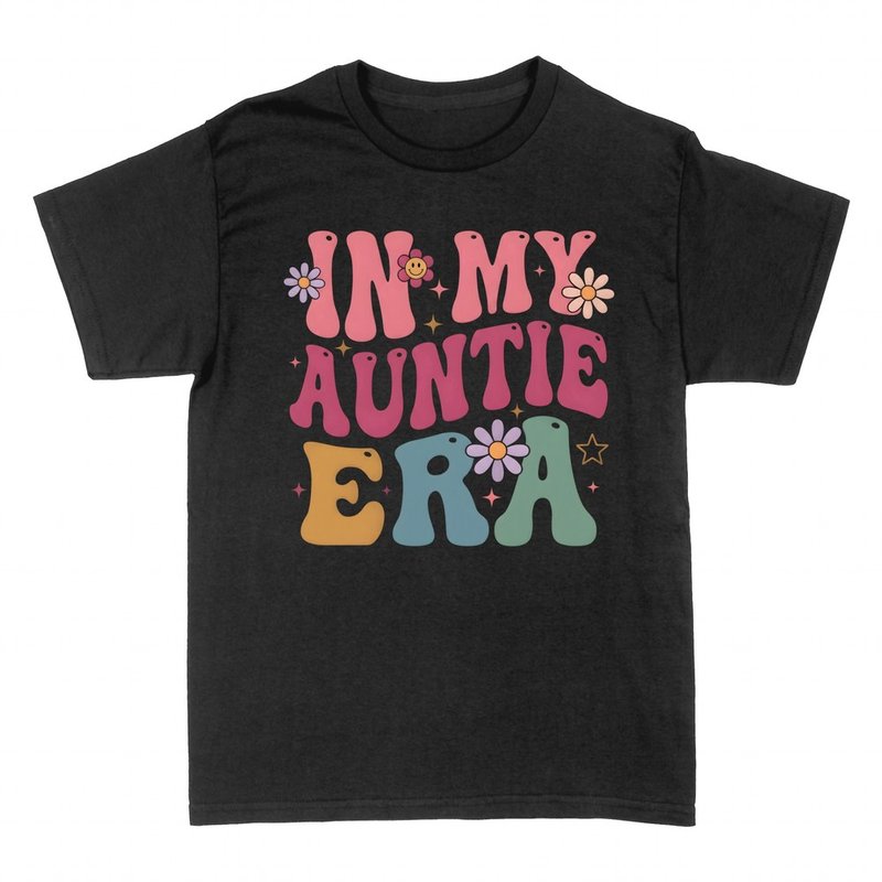 T-shirts: In My Auntie Era retro daisy