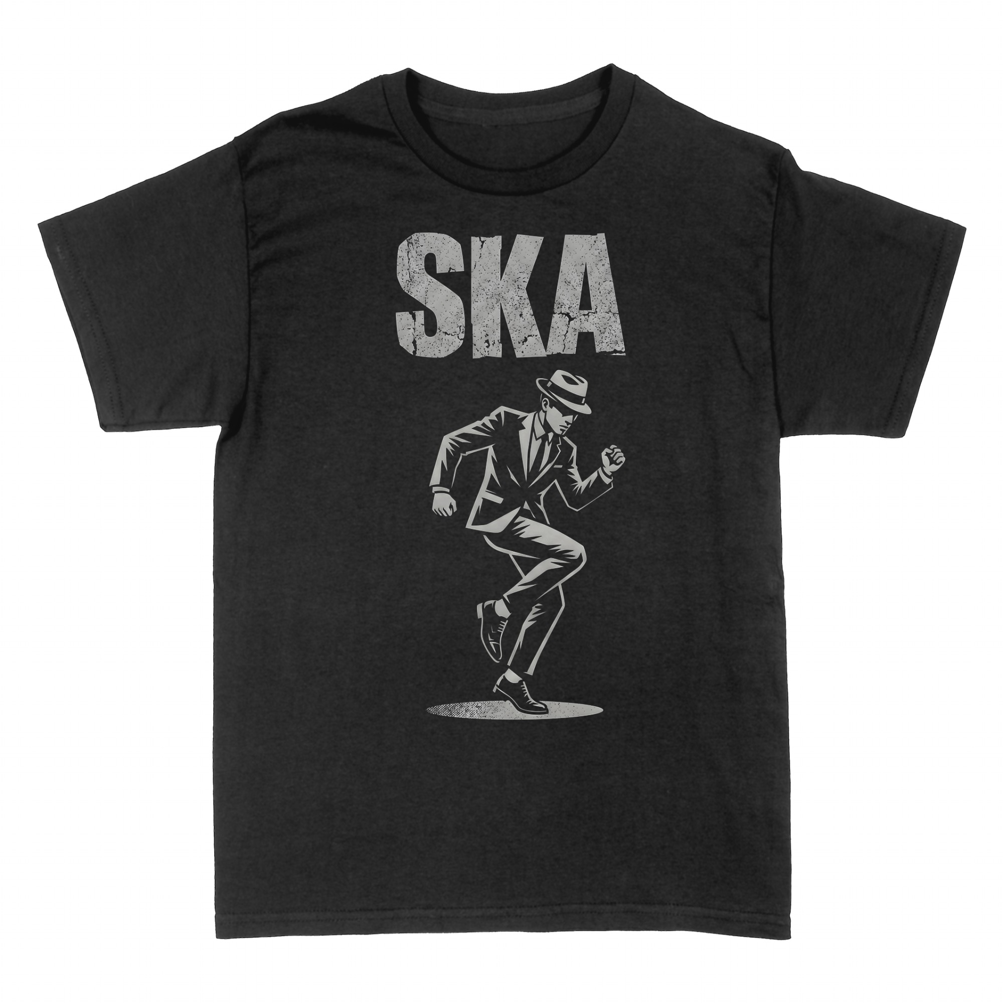T-shirts: Ska Music 2-Tone Retro Checkerboard Graphic