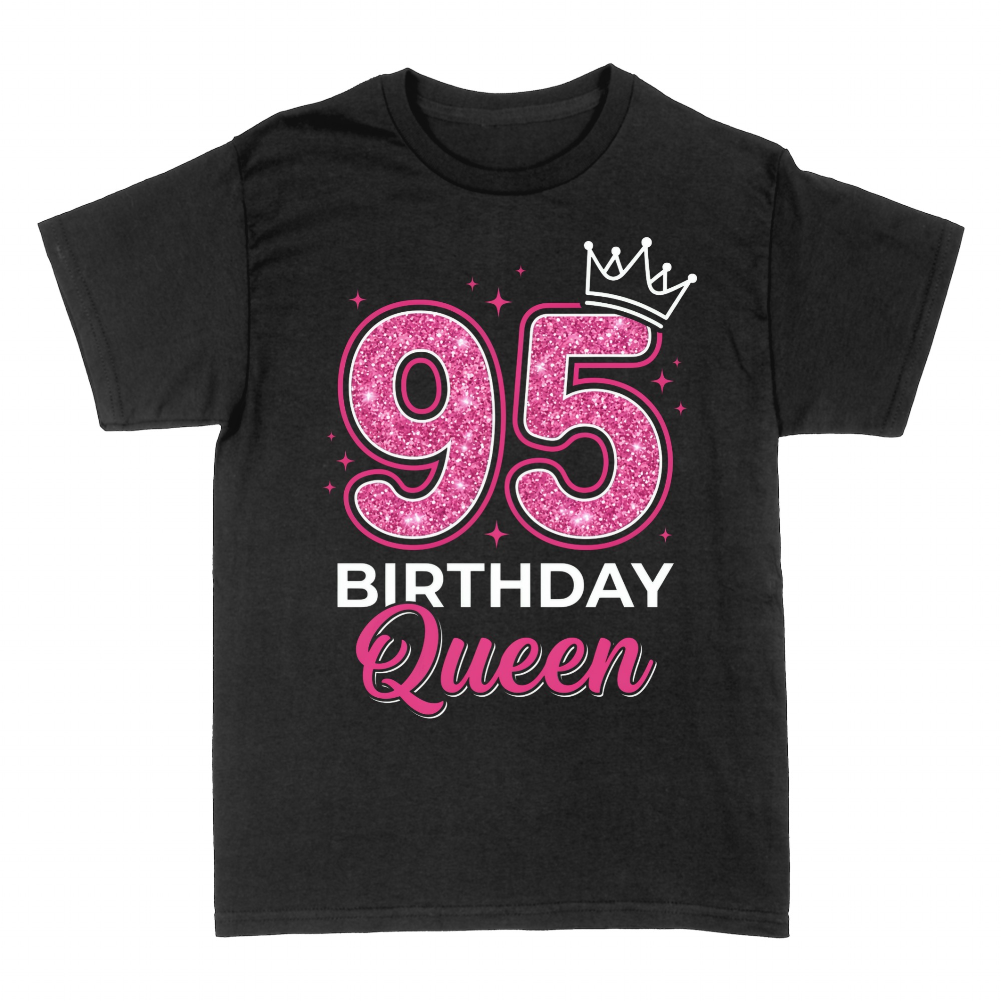 T-shirts: 95 Birthday Queen with crown