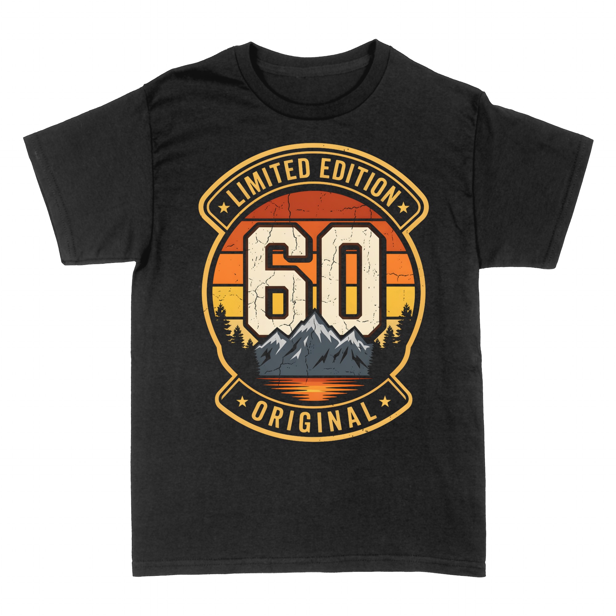 T-shirts: 60th birthday retro mountains