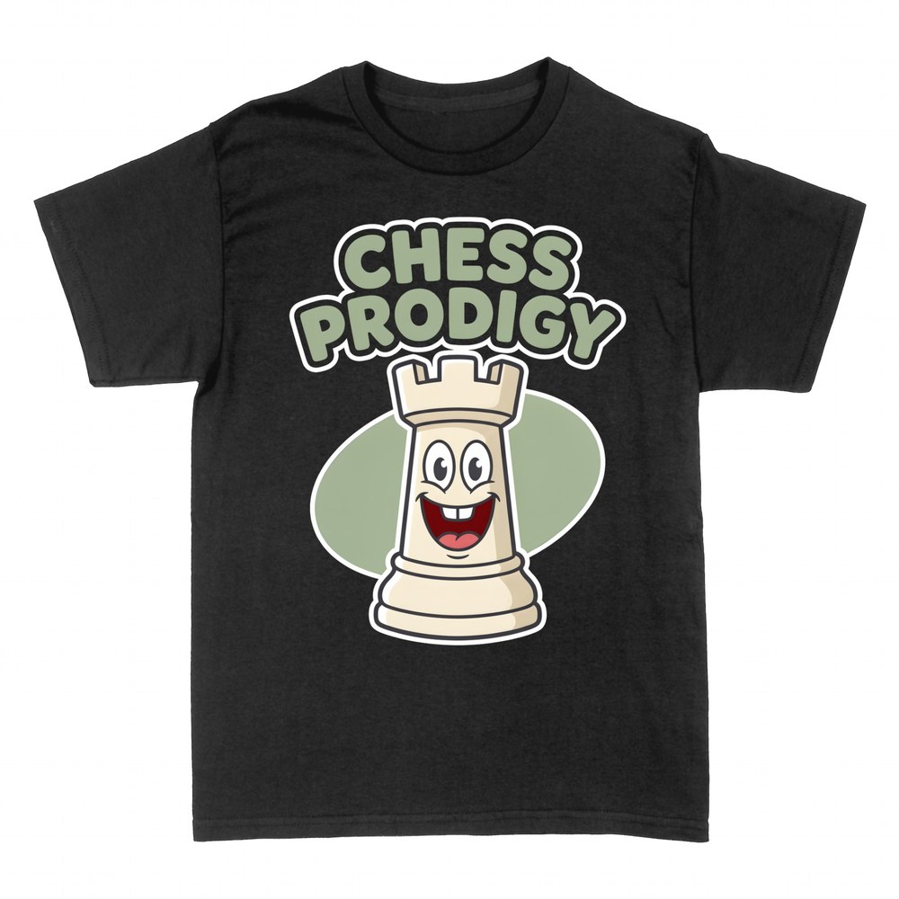 T-shirts: Chess Prodigy smiling rook cartoon