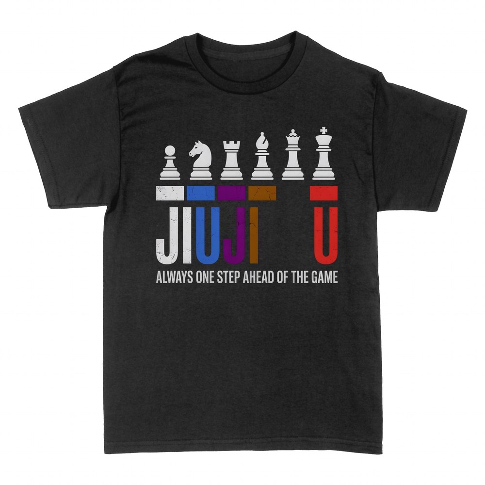 T-shirts: Jiu-Jitsu chess belt ranks