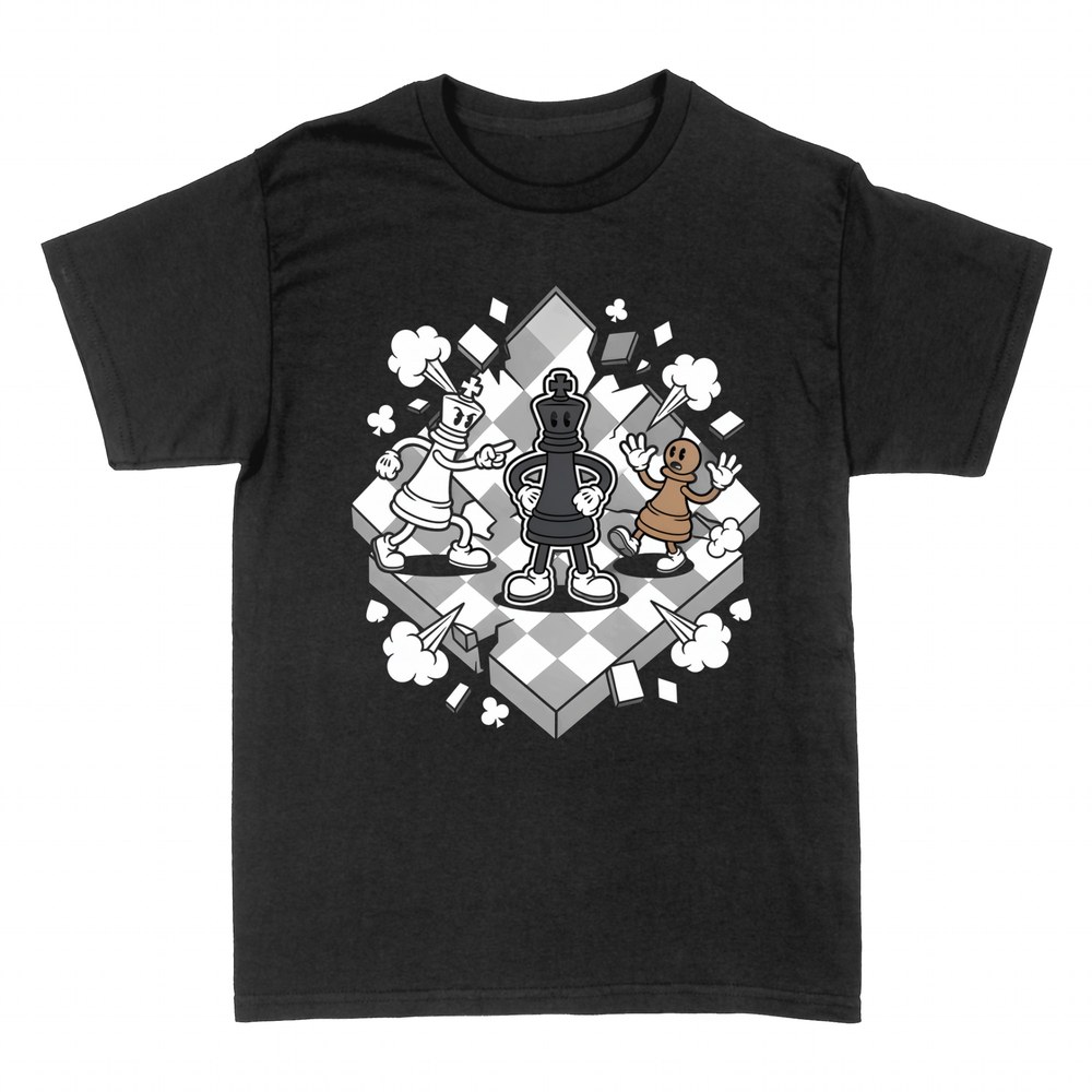 T-shirts: Cartoon chess pieces