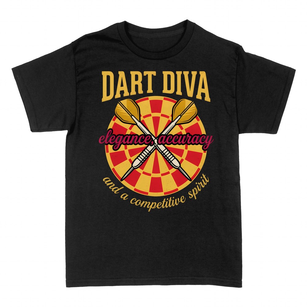 T-shirts: Dart Diva elegance and accuracy