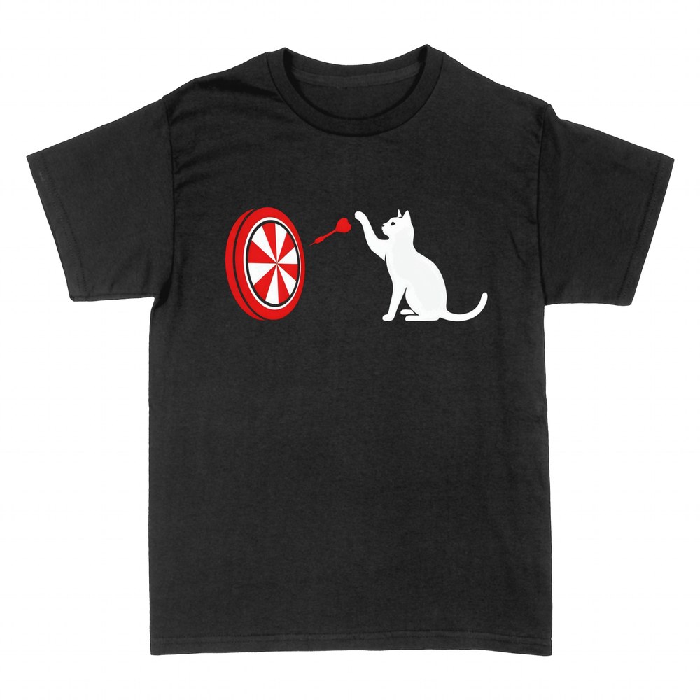 T-shirts: Cat playing darts