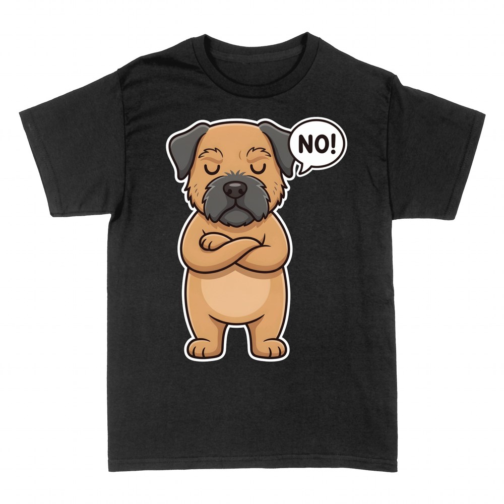 T-shirts: Grumpy dog saying NO