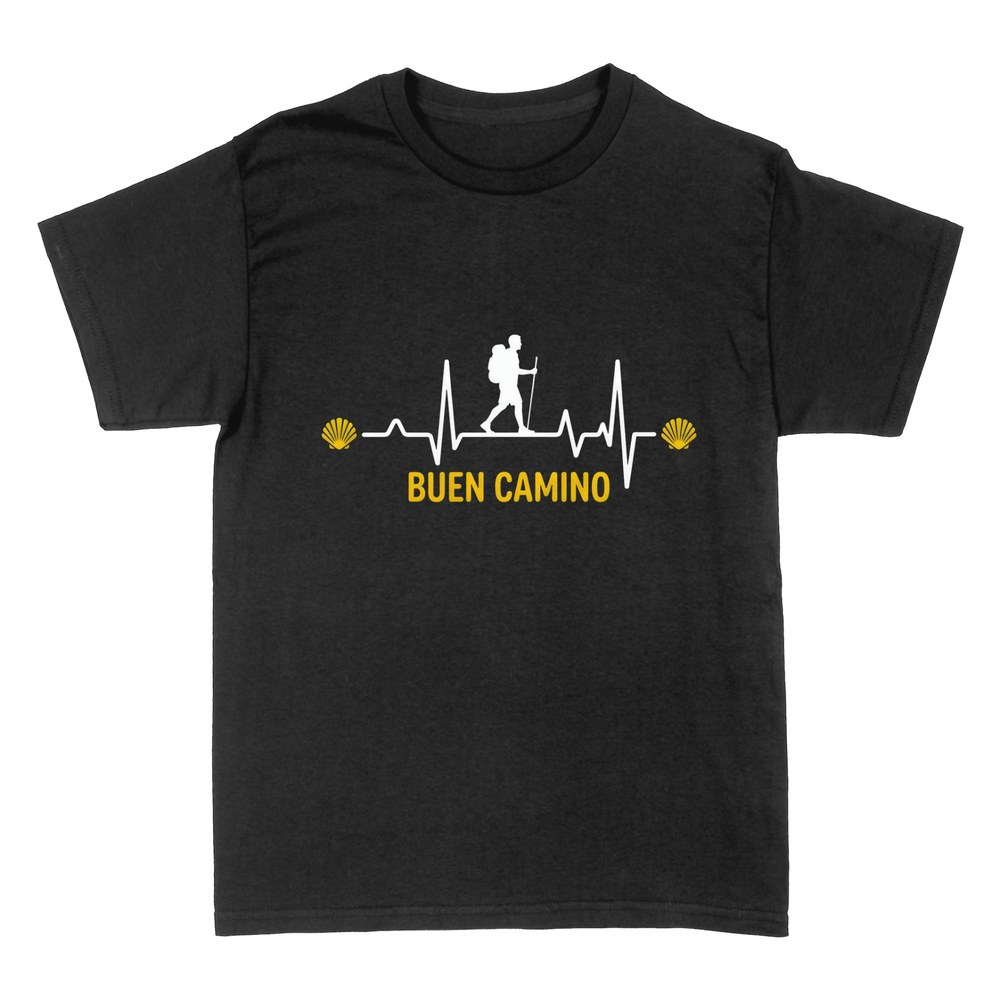 T-shirts: Buen Camino pilgrim heartbeat shell
