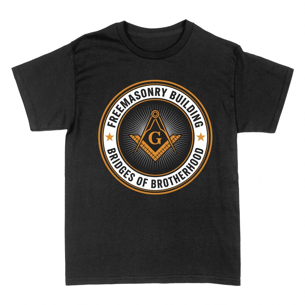 T-shirts: Freemasonry square and compasses with G