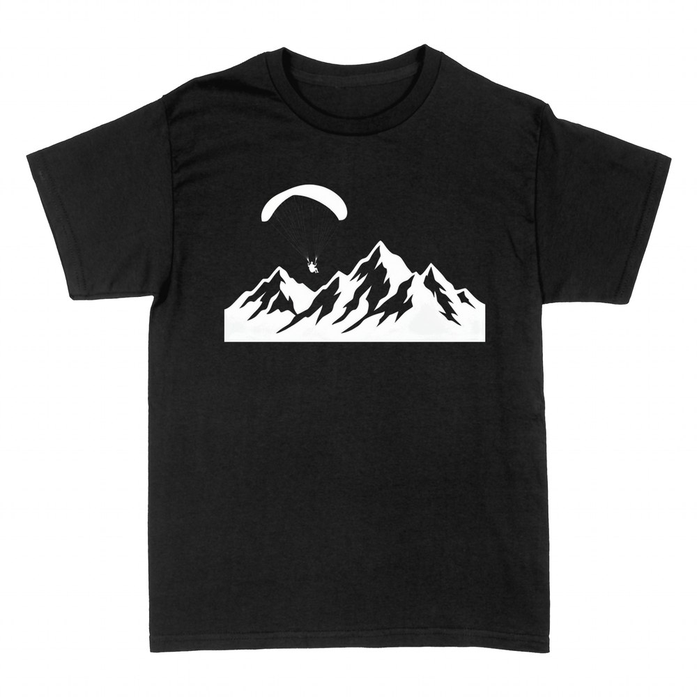 T-shirts: Paragliding over mountains