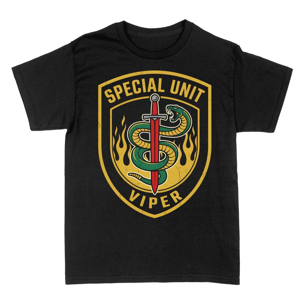 T-shirts: Special Unit Viper snake and sword