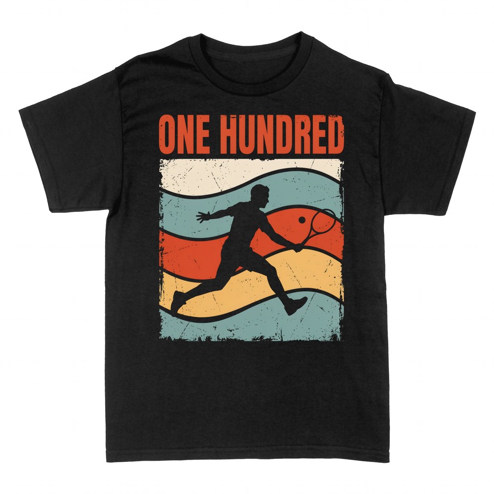 T-shirts: Retro tennis player One Hundred