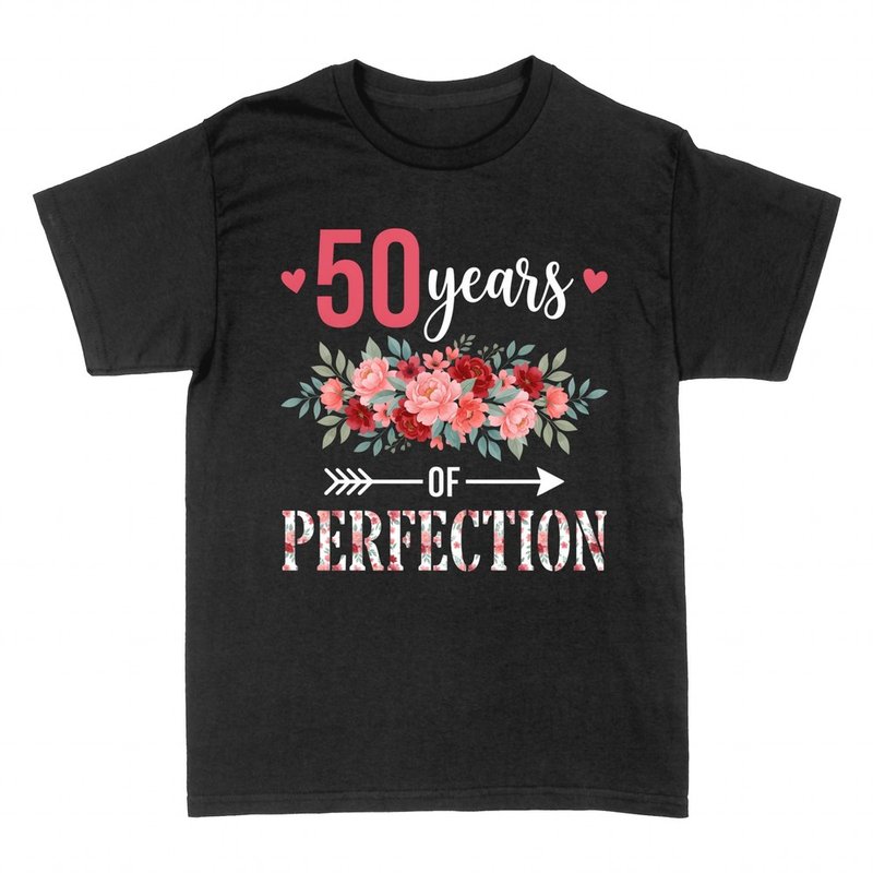 T-shirts: 50 Years of Perfection floral peonies