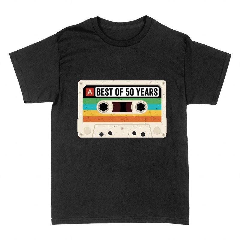 T-shirts: Best of 50 Years Retro Cassette