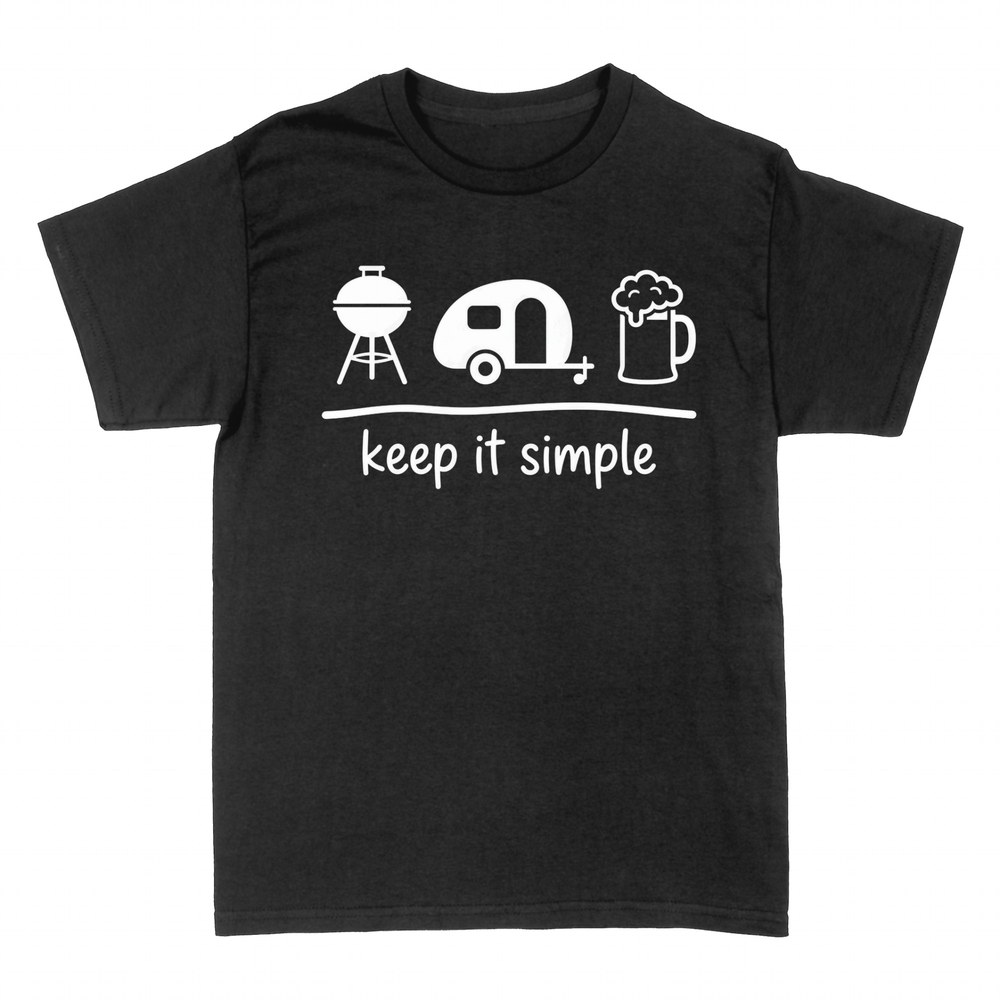 T-shirts: BBQ caravan and beer keep it simple