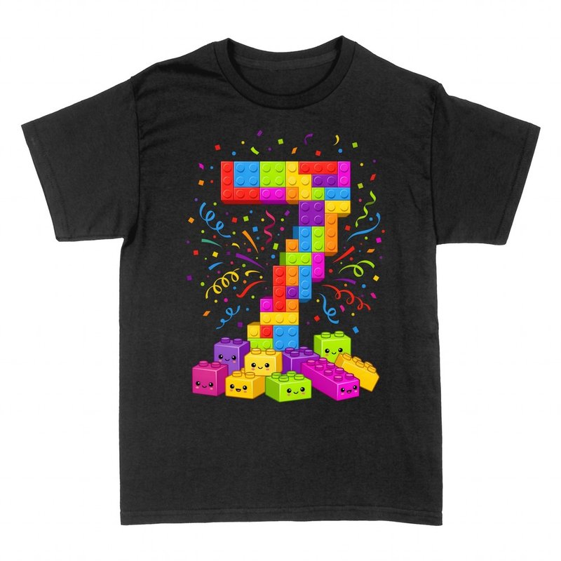 T-shirts: 7 Years Building Blocks and Confetti