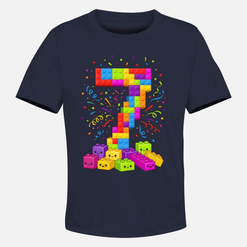 T-shirts: 7 Years Building Blocks and Confetti