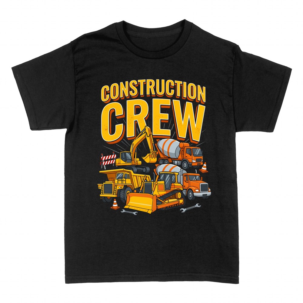 T-shirts: Construction Crew machines