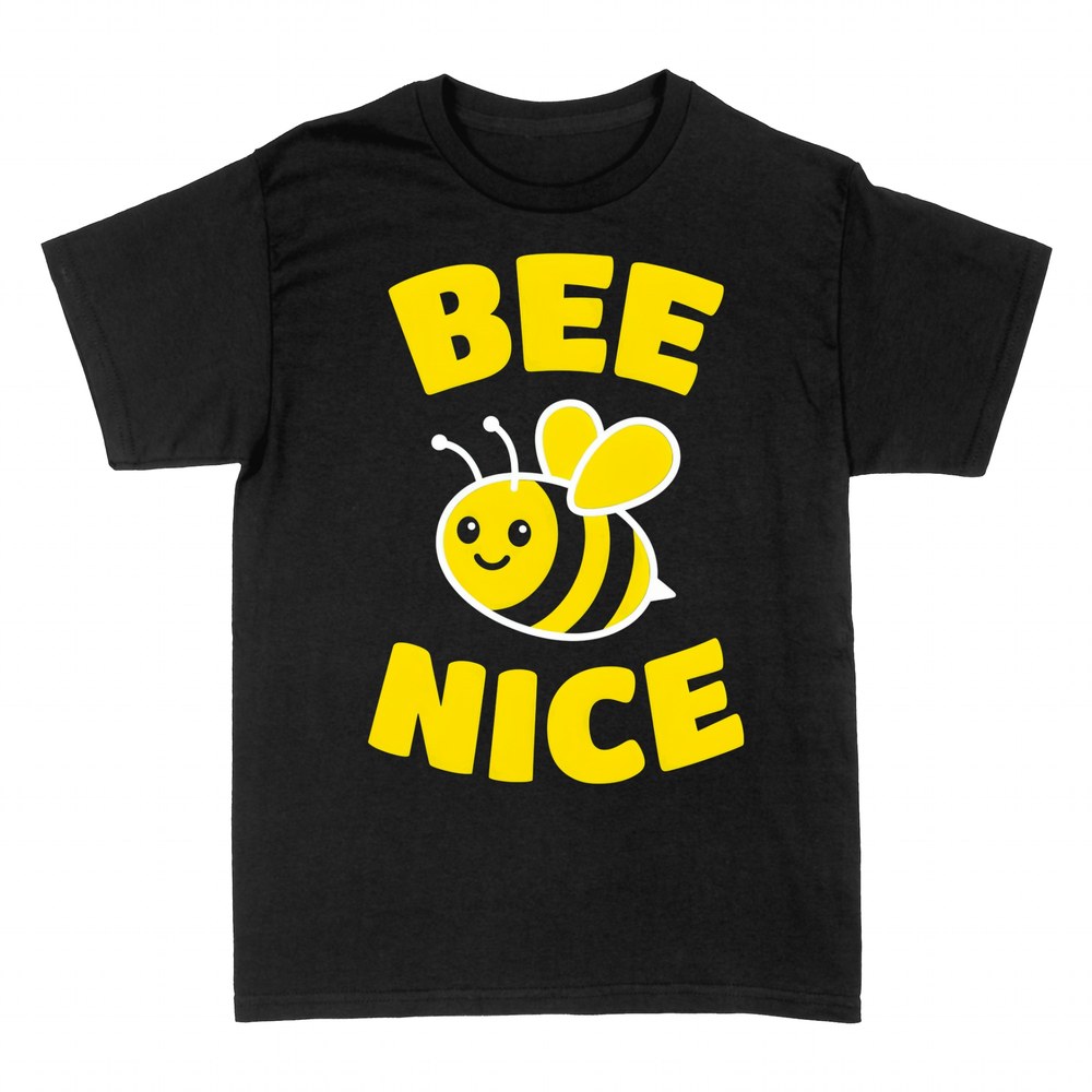 T-shirts: Bee Nice cute cartoon bee pun