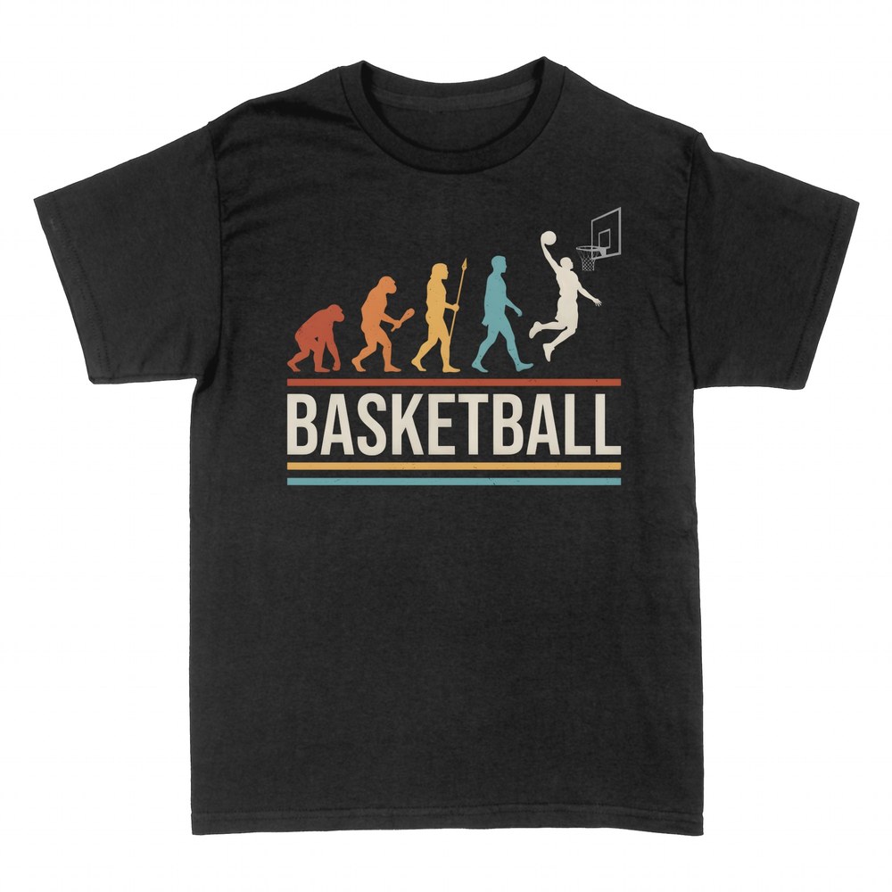 T-shirts: Basketball evolution, from ape to slam dunk