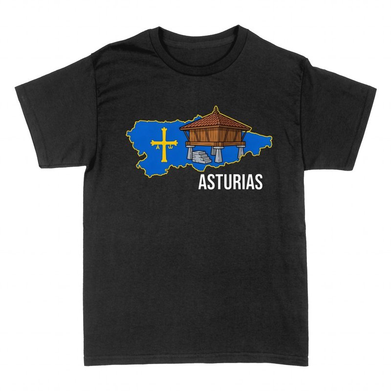 T-shirts: Asturias Horreo and Victory Cross