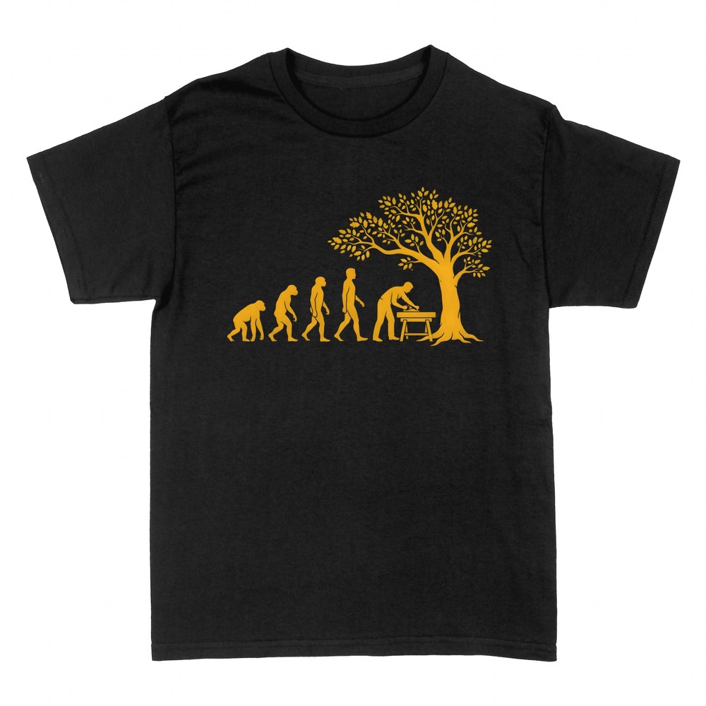 T-shirts: Carpenter evolution at the workbench