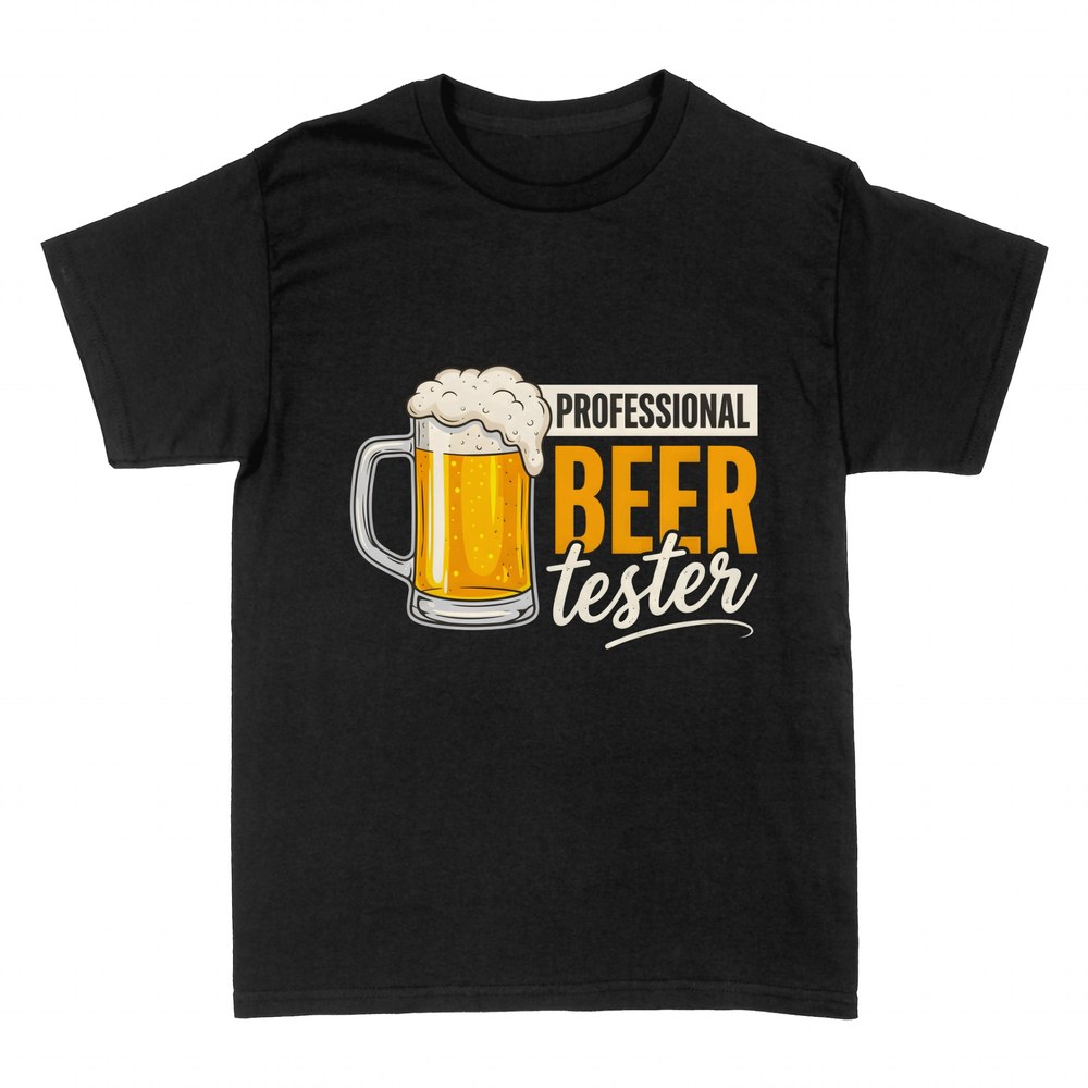 T-shirts: Beer Tester foaming mug
