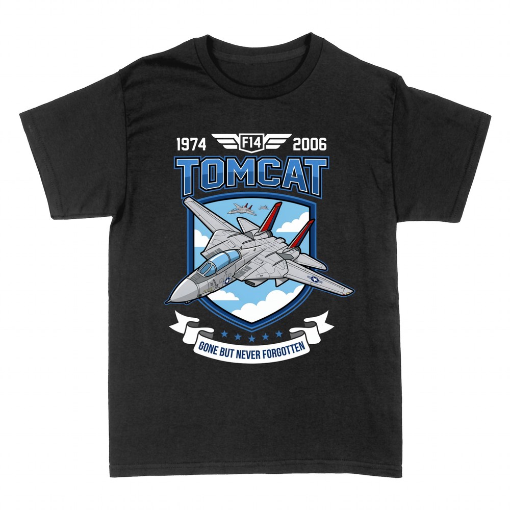 T-shirts: F-14 Tomcat fighter jet with crest