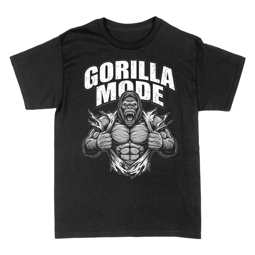 T-shirts: Roaring muscular gorilla Gorilla Mode