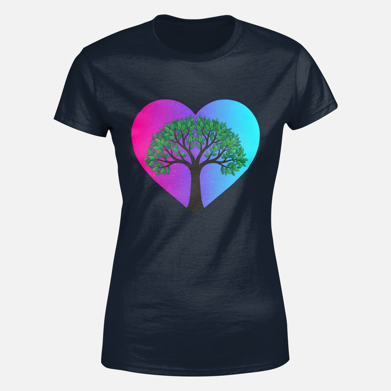 T-shirts: Tree of life inside a heart