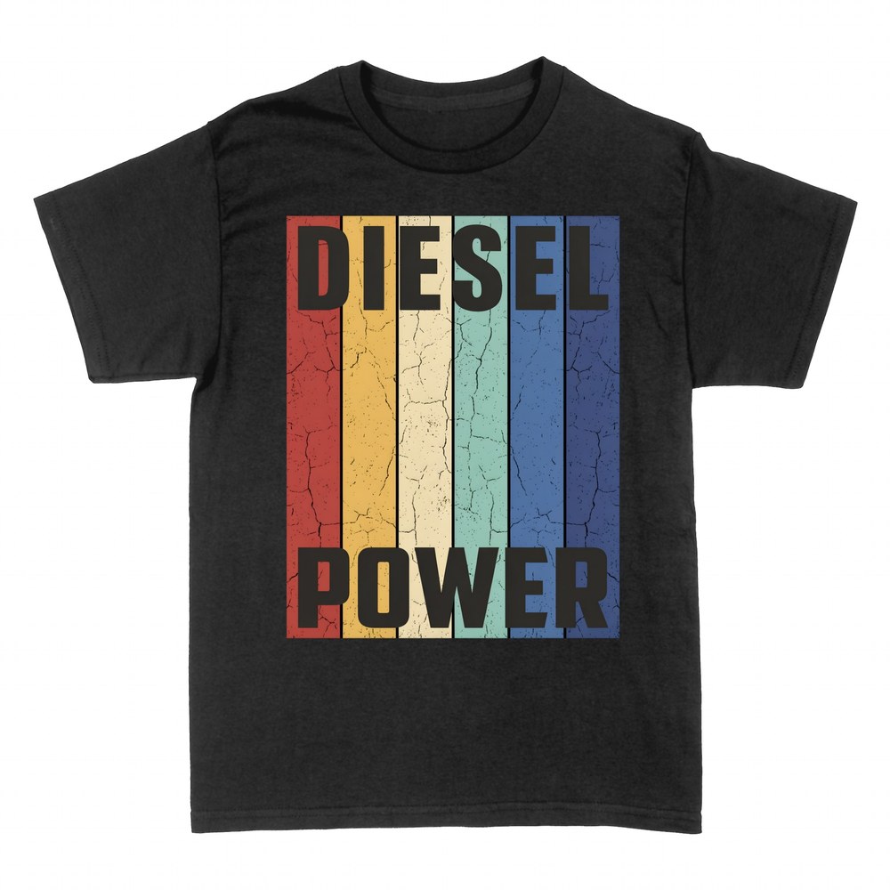 T-shirts: Diesel Power retro stripes