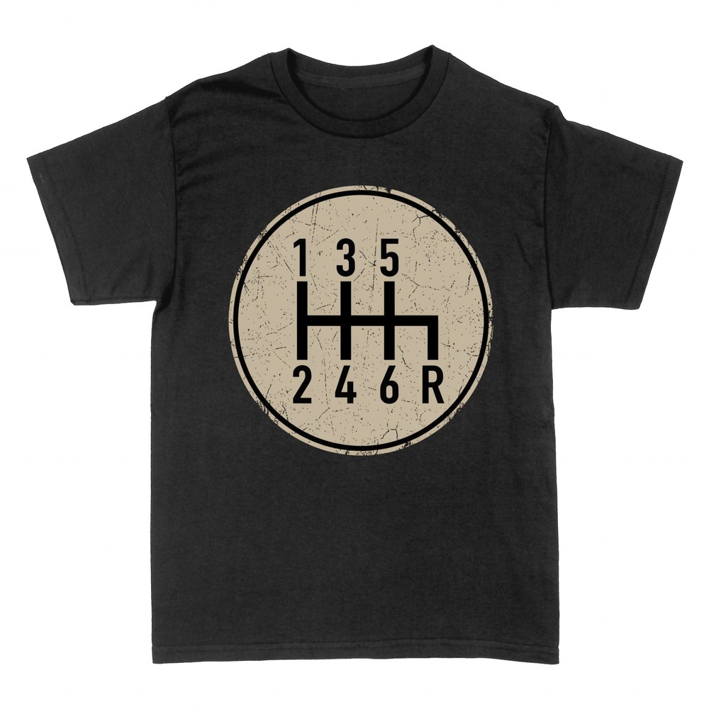 T-shirts: Manual gear shift pattern diagram