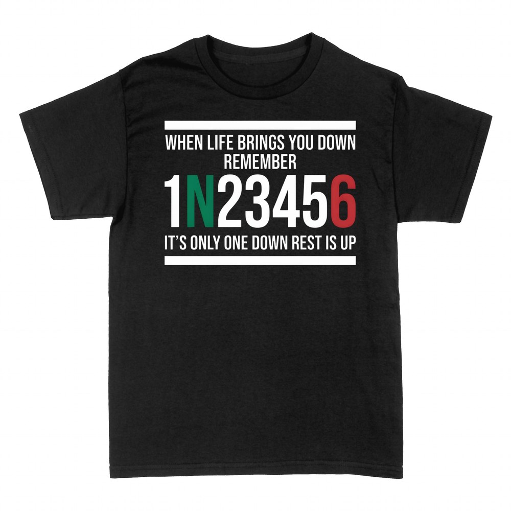 T-shirts: Motorcycle Gear Shift One Down Rest Is Up