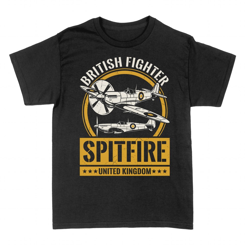 T-shirts: Spitfire British RAF fighter plane