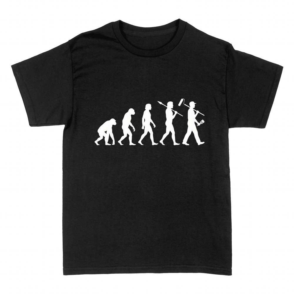 T-shirts: Painter evolution with roller and brush