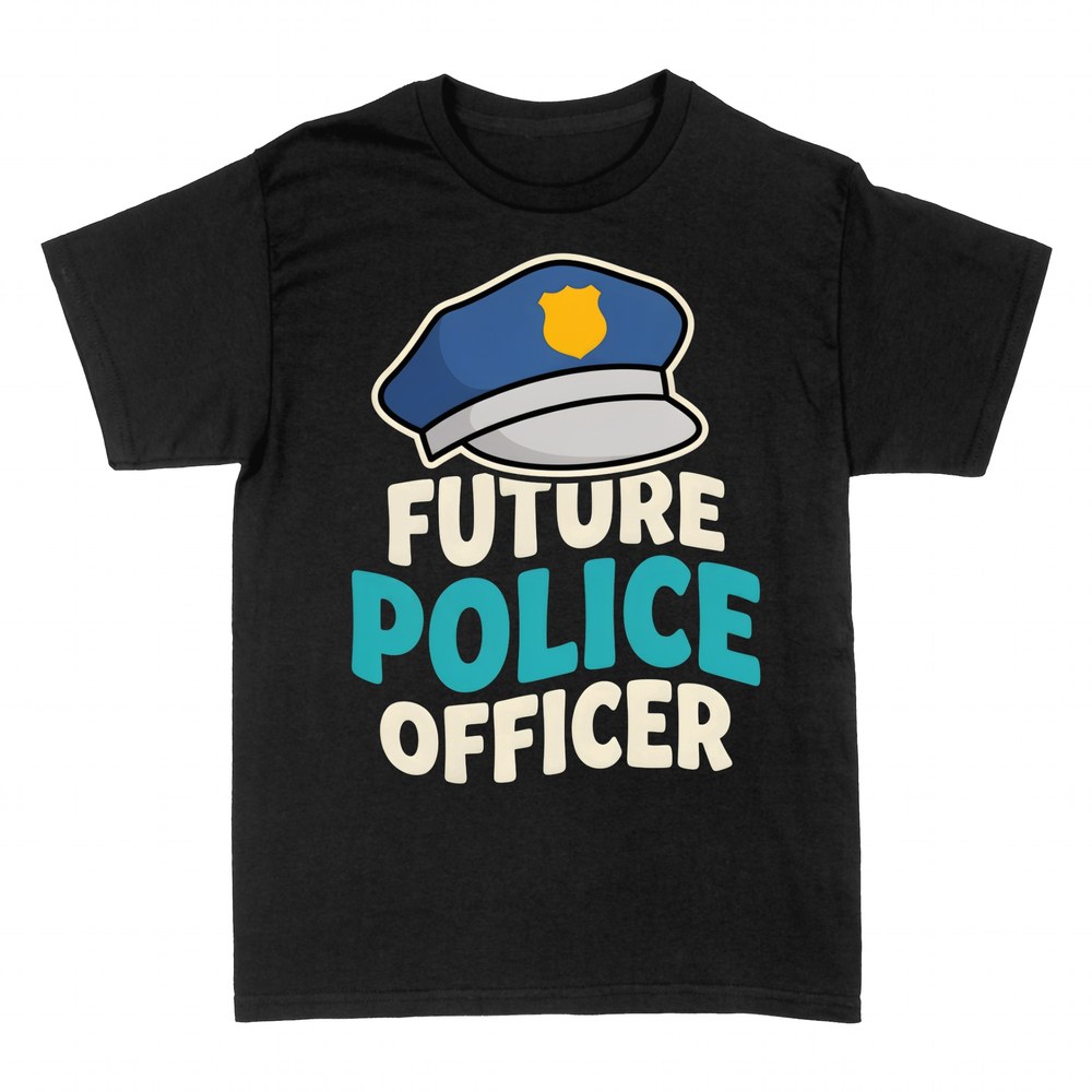 T-shirts: Future Police Officer with police cap