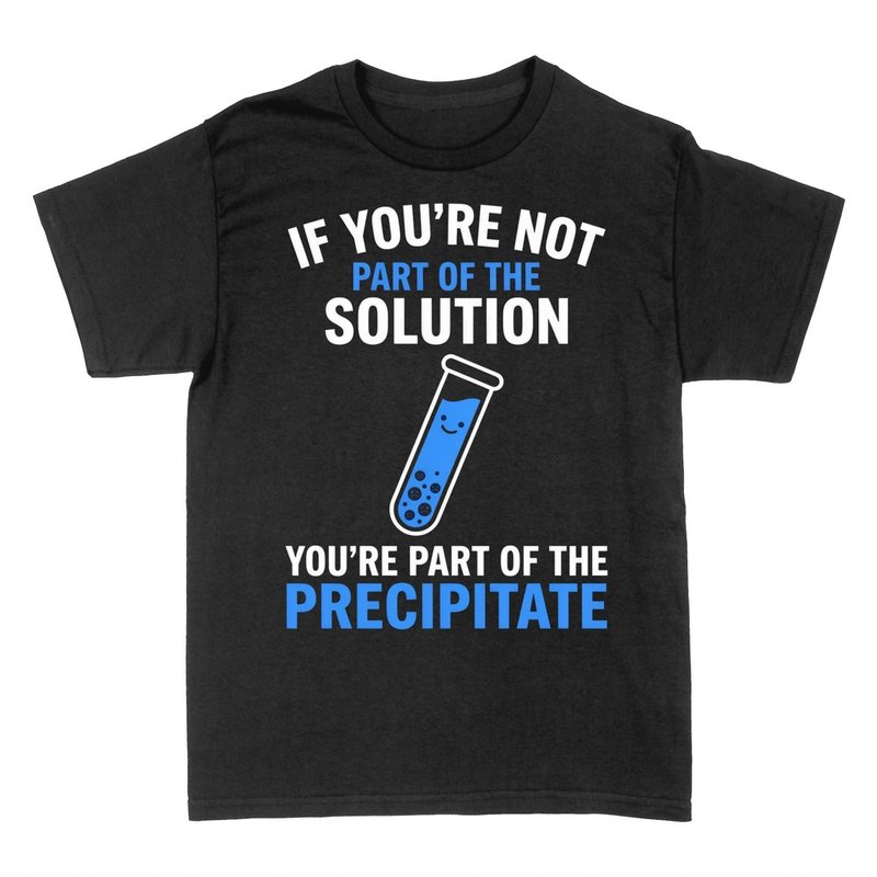 T-shirts: Part of the Precipitate chemistry pun