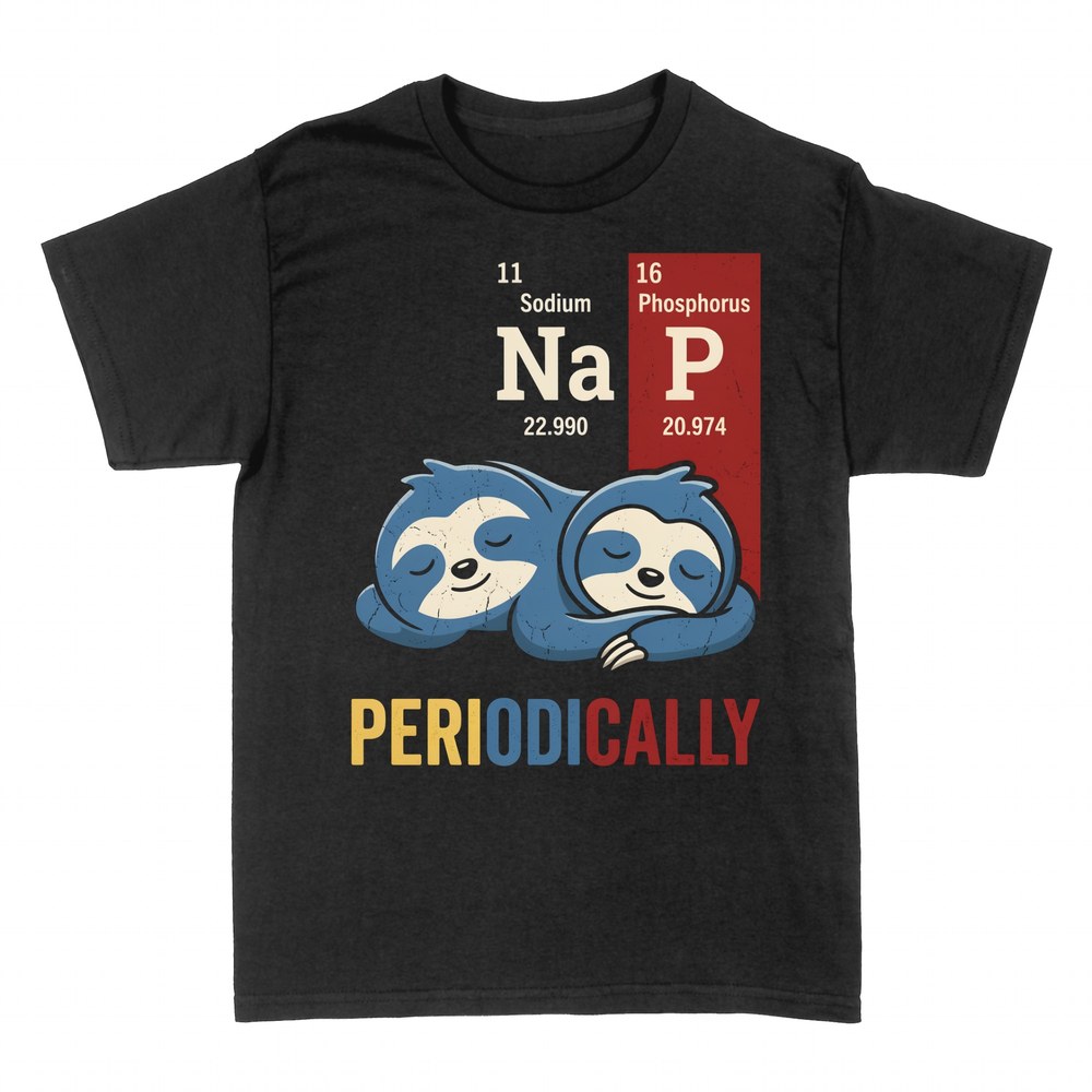 T-shirts: Sleeping sloths Na P nap pun